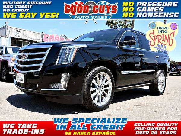 2017 Cadillac Escalade Premium Luxury for $0 Build Credit, Poor