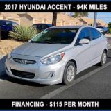 2017 Hyundai Accent SE for $0 Build Credit, Poor Credit,