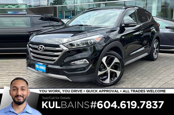 2018 Hyundai Tucson SE AWD for $0 Build Credit, Poor
