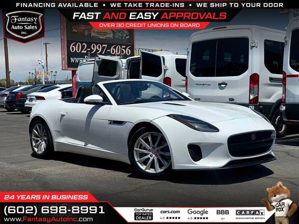 2018 Jaguar F-Type Convertible 340HP for $0 Build Credit, Poor