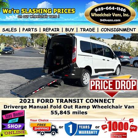 2021 Ford Transit Connect ADA Wheelchair Van for $0 Build