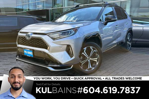 2021 Toyota RAV4 Prime XSE AWD for $0 Build Credit,