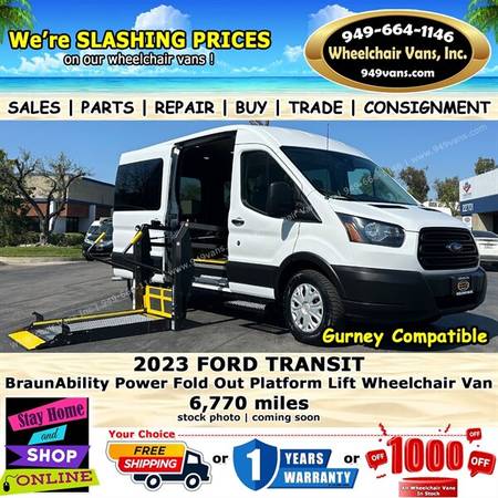 2023 Ford Transit Wheelchair Van2023 Ford Transit Wheelchair Van for