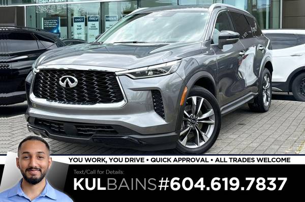2023 Infiniti QX60 LUXE AWD for $0 Build Credit, Poor