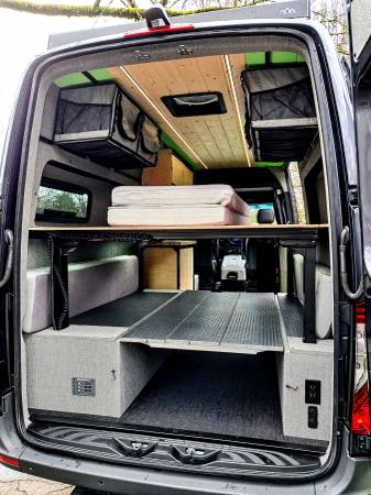 2024 Mercedes Sprinter Van AWD Modular Interior Sleeps Four for