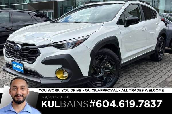 2024 Subaru Crosstrek Onyx AWD for $0 Build Credit, Poor