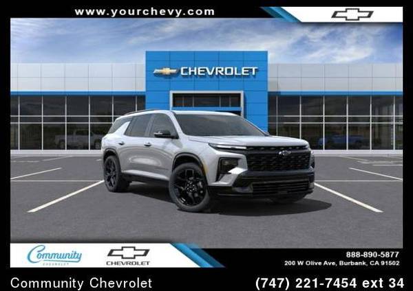 2025 Chevrolet Traverse RS for $0 Build Credit, Poor Credit,