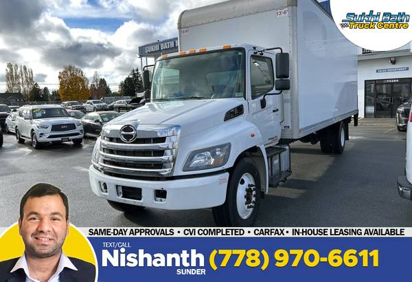 2020 Hino 268A Box Truck with Liftgate and CVI Completed