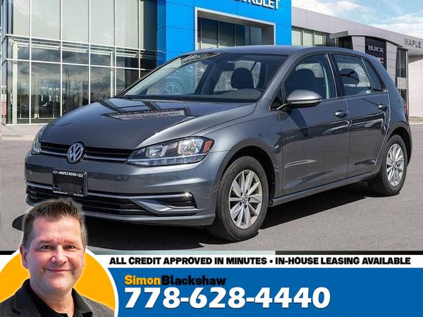 2019 Volkswagen Golf Comfortline 1.4L I4 for $0 Build Credit,