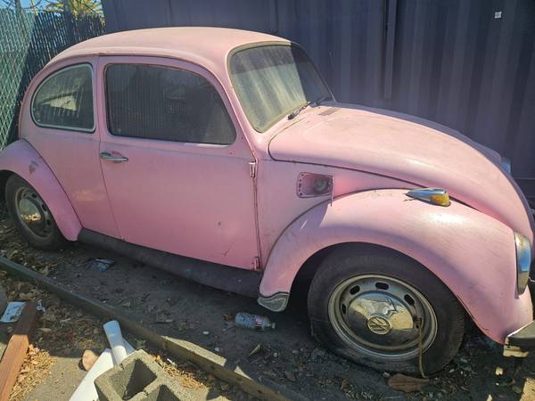 1969 Volkswagen Beetle Pink Trim for $0 Build Credit, Poor