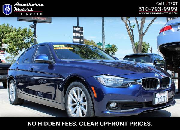 2016 BMW 3 Series 320i Mediterranean Blue Metallic for $0