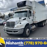 2017 International 4400 26' Tandem Axle Reefer Box with Tuckaway