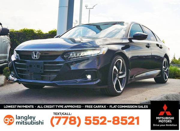 2022 Honda Accord Sport CVT Sedan for $0 Build Credit,