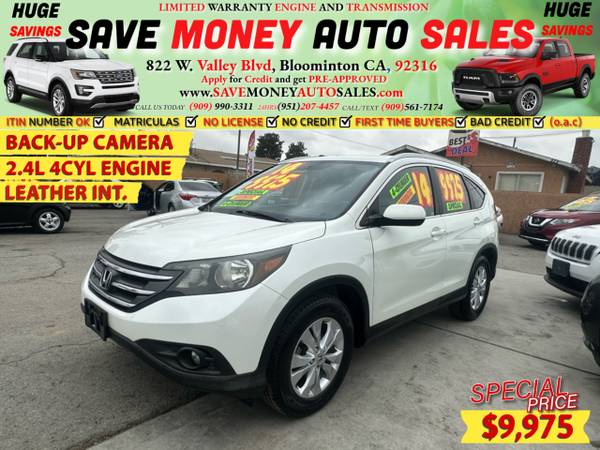 2014 Honda CR-V EX-L for $0 Build Credit, Poor Credit,
