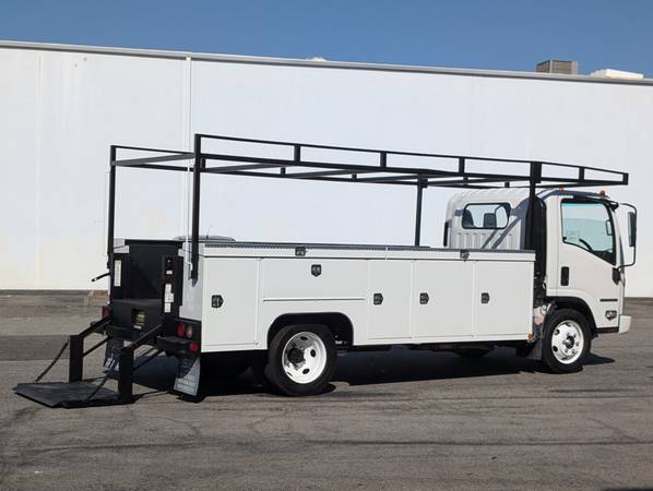 2024 Isuzu NPR HD 16FT Utility Truck for $0 Build