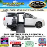 2016 Chrysler Town and Country S Wheelchair Van for $0