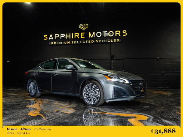 2023 Nissan Altima 2.5 Platinum - 30,114 km for $0