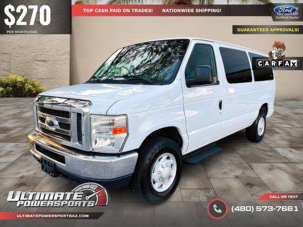 2013 Ford E350 12-Passenger Van - $270/mo Financing Available for