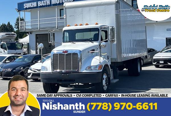 2019 Peterbilt 337 26' Dry Box with 4500 lb Railgate