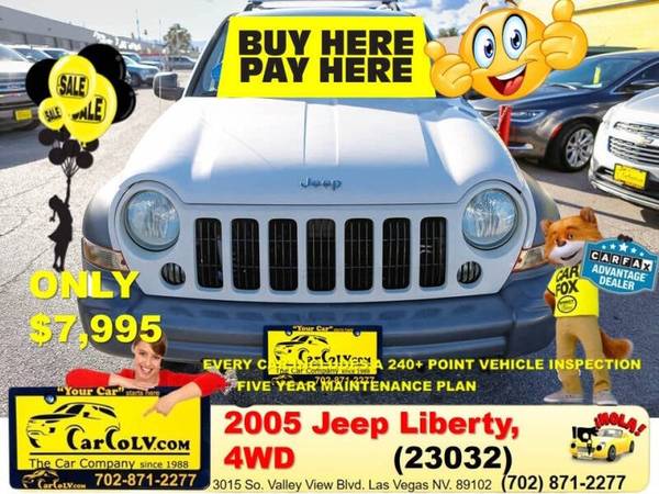 2005 Jeep Liberty Sport 4WD for $0 Build Credit, Poor