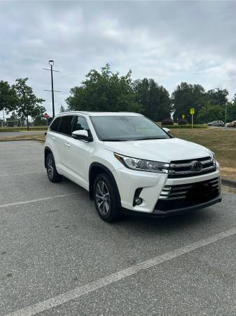 2018 Toyota Highlander XLE AWD White for $0 Build Credit,