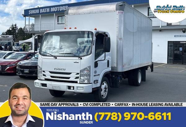 2021 Isuzu NPR XD 16' Dry Box Tailgate 16,000 GVWR