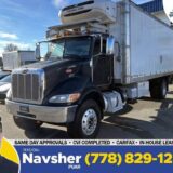 2012 Peterbilt 348 24' Reefer Box Liftgate CVI Completed for