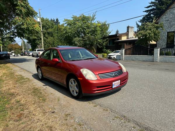 2003 Infiniti G35 Luxury Sedan for $0 Build Credit, Poor