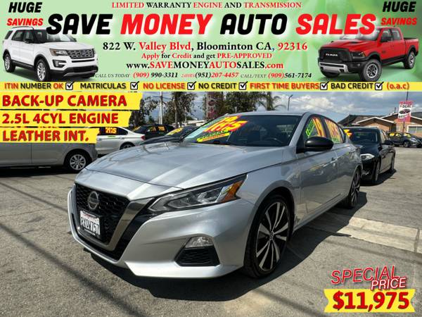 2019 Nissan Altima SR for $0 Build Credit, Poor Credit,