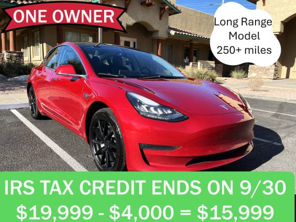 2018 Tesla Model 3 Long Range - One Owner, Tax