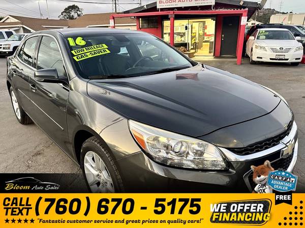 2016 Chevrolet Malibu Limited LT Sedan for $0 Build Credit,