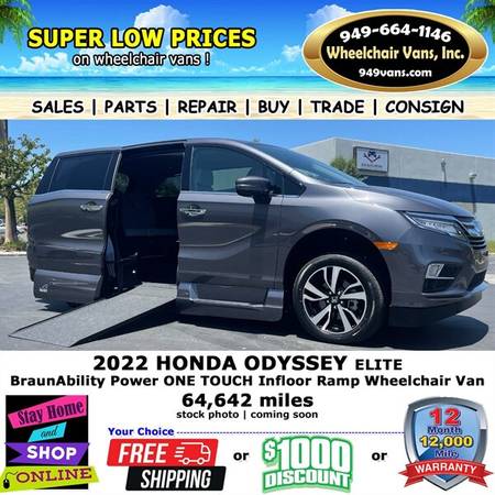 2022 Honda Odyssey Elite for $0 Build Credit, Poor Credit,