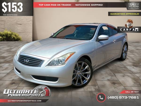 2008 INFINITI G37 Coupe Journey - $153/mo, 1 Owner, All