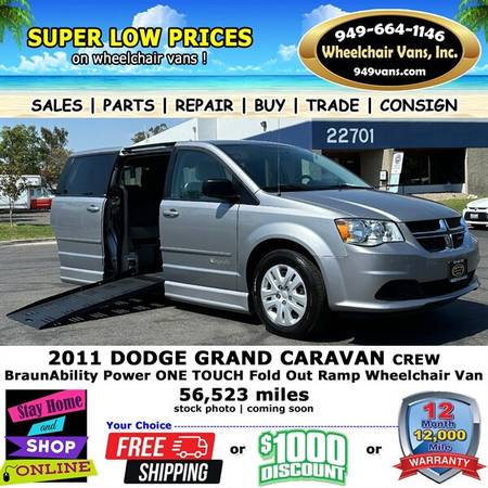 2011 Dodge Grand Caravan Crew for $0 Build Credit, Poor