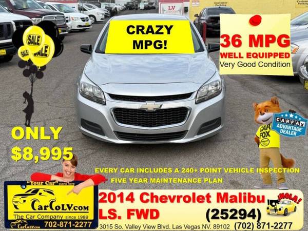 2014 Chevrolet Malibu LS for $0 Build Credit, Poor Credit,