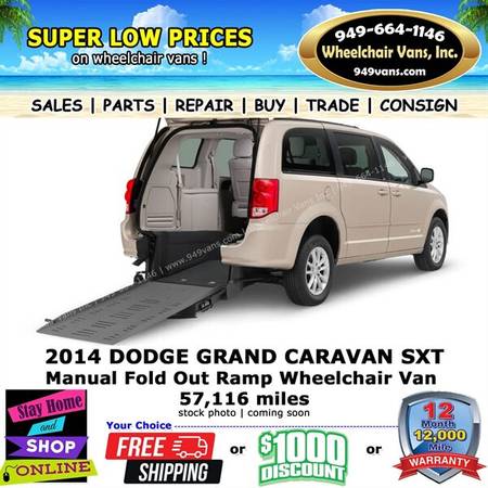 2014 Dodge Grand Caravan SXT Wheelchair Van for $0 Build