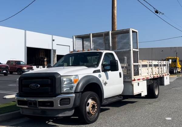 2014 Ford F-450 Diesel Flatbed 16ft for $0 Build Credit,