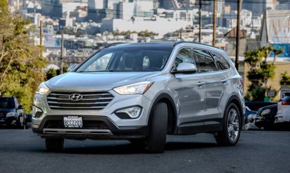 2014 Hyundai Santa Fe Limited with Yakima Bike Rack for 2014 Hyundai Santa Fe Limited with Yakima Bike Rack for