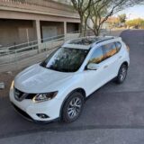 2015 Nissan Rogue SL Pearl White for $0 Build Credit,