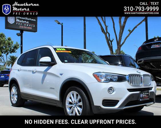 2016 BMW X3 xDrive28i Mineral White Metallic for $0 Build