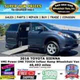 2016 Toyota Sienna Wheelchair Van for $0 Build Credit, Poor