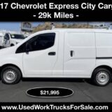 2017 Chevrolet Express Cargo Van for $0 Build Credit, Poor