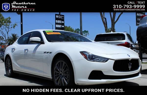 2017 Maserati Ghibli 3.0L Bianco Alpi Pearlescent for $0 Build