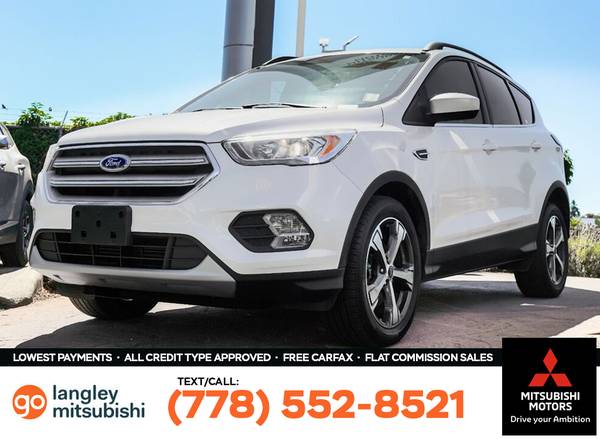 2018 Ford Escape SEL 4WD for $0 Build Credit, Poor
