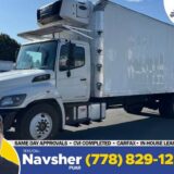 2018 Hino 338 26' Box Truck with Carrier Refrigeration, Liftgate,