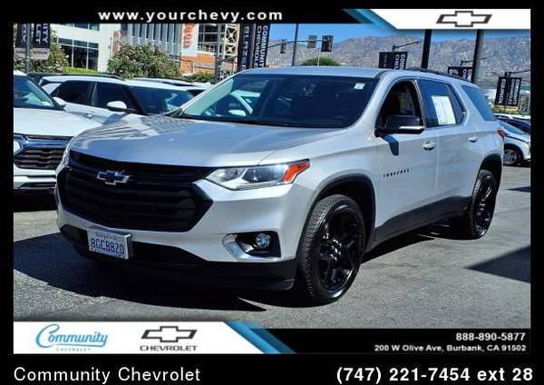 2019 Chevrolet Traverse LT Cloth for $0 Build Credit, Poor