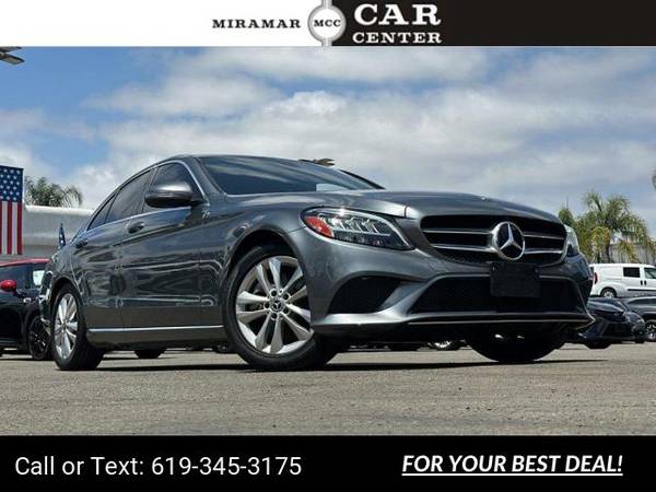 2019 Mercedes-Benz C 300 Sedan Selenite Grey Metallic for $0