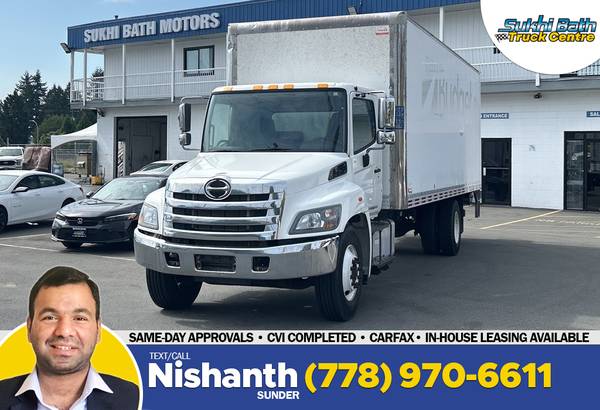 2020 Hino 338 24' Box Truck with Liftgate and Hydraulic