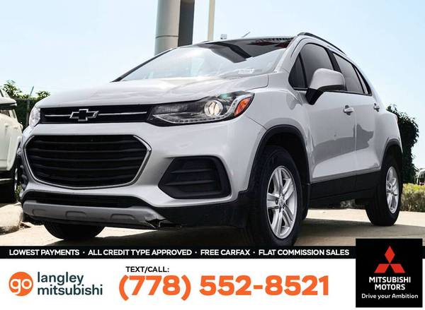 2021 Chevrolet Trax AWD LT for $0 Build Credit, Poor