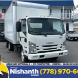 2021 Isuzu NPR 16' Dry Box with Power Tuckaway Tailgate